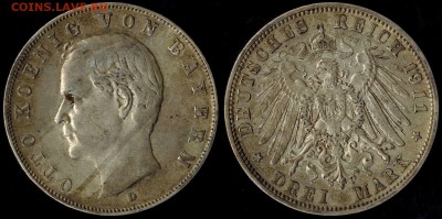 3 марочники Бавария 1908-1913г - 1911