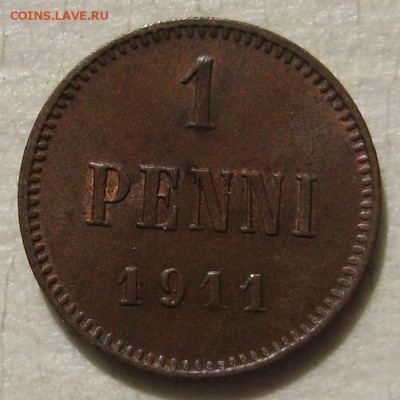 1 пенни 1911г. - 1п-136-р