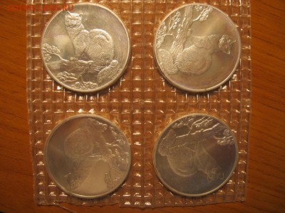 Ag, 3 рубля "Соболь" (4 штуки, запайка) - IMG_3303.JPG