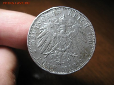 Фридрих I 5 Марок 1907 Баден, Посмертные.до 17.06.15.  22-0 - IMG_7243.JPG