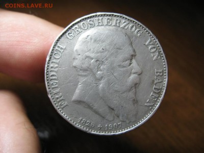 Фридрих I 5 Марок 1907 Баден, Посмертные.до 17.06.15.  22-0 - IMG_7244.JPG