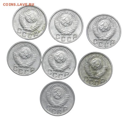 15 копеек 1949 Красивые 7 шт. Короткий - AU201451.JPG