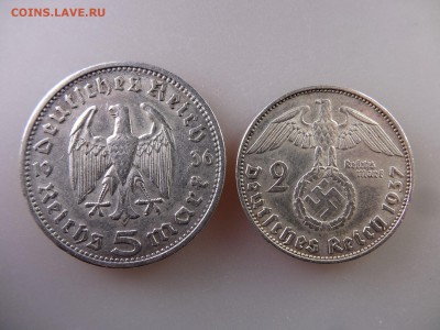 Германия 5 марок 1936, 2 марки 1937 до 18.06.15 22:00 МСК - DSC08305.JPG