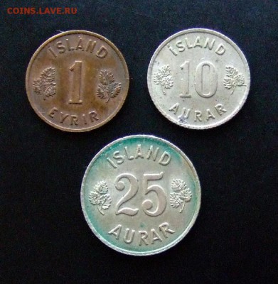 4 - Исландия (набор - 1,10,25) (3 шт.) Р