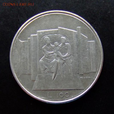 4 - Сан-Марино 100 лир (1976) «Семья» №1 Р