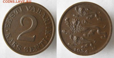Прибалтика довоенная по фиксу - 2.21. - Эстония 2 с 1934   435