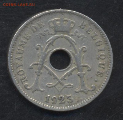 Бельгия 10 сантимов 1923 г.  17.06.15 г. 22 -00 МСК. - Бельгия 23