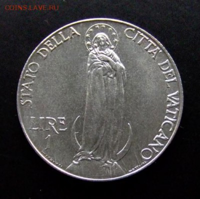 4 - Ватикан 1 лира (1941) «Мадонна; Пий XII» (XF) Р