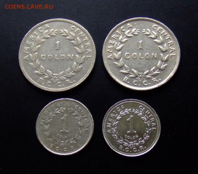 4 - Коста-Рика (набор - 1 колон) (4 шт.) Р