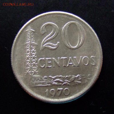 4 - Бразилия 20 сентаво (1970) «Нефтяная вышка» Р