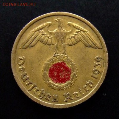 4 - Германия (3-й Рейх) 10 рейхспфеннигов (1939 F) А