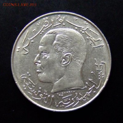 4 - Тунис 0,5 динара (1968) «Президент Хабиб Бен али Бургира» А