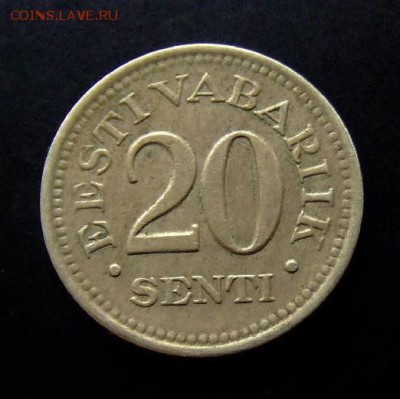 4 - Эстония 20 сенти (1935) Р