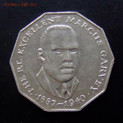 4 - Ямайка 50 центов (1989) «Маркус Гарви – национальный герой» d-30мм А