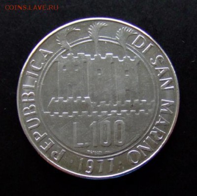 4 - Сан-Марино 100 лир (1977) «Раскол Мира» Р