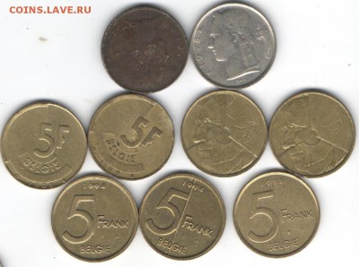 Бельгия...5 франк Belgie Погодовка 1949-1998 до 23.06.15 - 5фрie