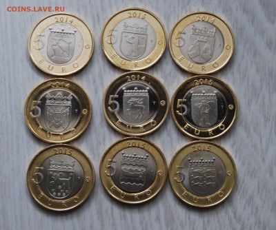 Набор 5-евро Финляндии(2014-2015,серия животные регионов)Unc - DSC_2357.JPG