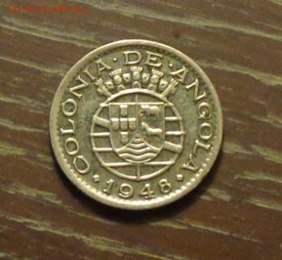 ПОРТУГАЛЬСКАЯ АНГОЛА - 50с. 1948 нечастая до 23.06, 22.00 - Португ. Ангола 50 с 1948 герб маленькая-1