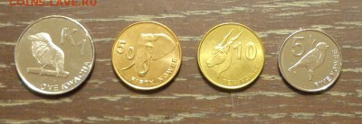 ЗАМБИЯ - ЖИВОТНЫЕ наб. ходячки АЦ 4 шт. до 23.06, 22.00 - Замбия набор 4 шт. 1