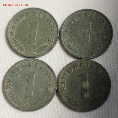 С 1 руб. ГЕРМАНИЯ 1 пфенниг 1940,41,42,43г. до 23.06.15 в 22 - IMG_6153.JPG