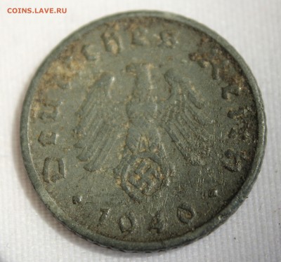 С 1 руб. ГЕРМАНИЯ 5 пфеннигов 1940г. "F" до 23.06.15г.в 22-0 - IMG_6151.JPG