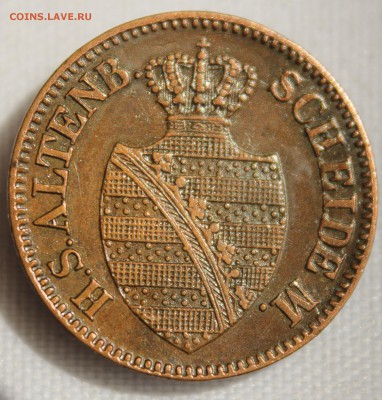 С 1 руб. САКСЕН АЛЬТЕНБУРГ  1 пфенниг 1863г. UNC до 23.06.15 - IMG_6103.JPG