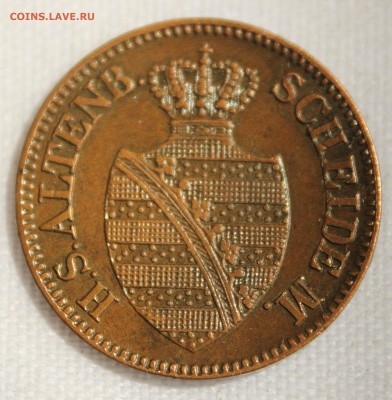С 1 руб. САКСЕН АЛЬТЕНБУРГ  1 пфенниг 1863г. UNC до 23.06.15 - IMG_6102.JPG