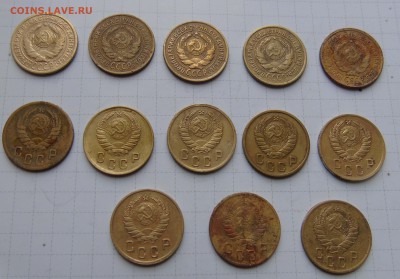 2 копейки 1926 и 1937год 13 штук на оценку - 2 26.37.-13шт.-2