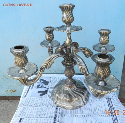 подсвечник серебряный 1.2кг. на оценку - 112