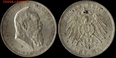 5 марок 1911 Бавария Луитпольд  до 24.06.15г 22.00 МСК - 14