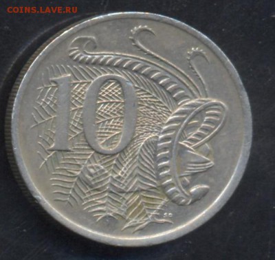 Австралия 10 центов 1975 г.    20.06.15 г. 22 -00 МСК. - Австралия 75 1