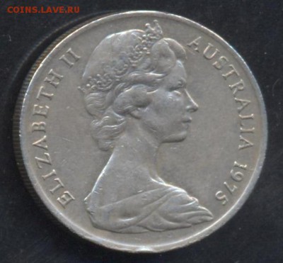 Австралия 10 центов 1975 г.    20.06.15 г. 22 -00 МСК. - Австралия 75