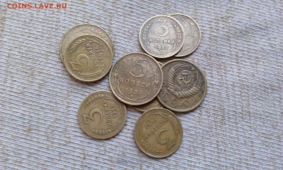5 копеек и 3к с 1952-57 9 штук!до 23.06 в 21.00мск - IMAG0623