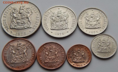 ЮАР, набор из 7 монет 1972-75, до 25.06.15 в 22:00 МСК - 4170