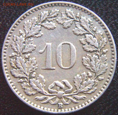 Швейцария_10 раппенов 1915; до 20.06_22.04мск - 10105