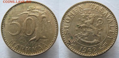 Финляндия по фиксу - 3.28. - Финляндия 50 марок 1952    499