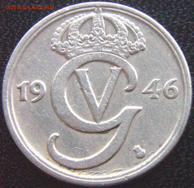 Швеция_50 эре (полкроны) 1946(TS); до 20.06_22.46мск - 9058