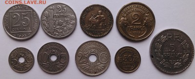 Франция, 9 монет 1903 - 1939, до 27.06.15_22:00мск - 1