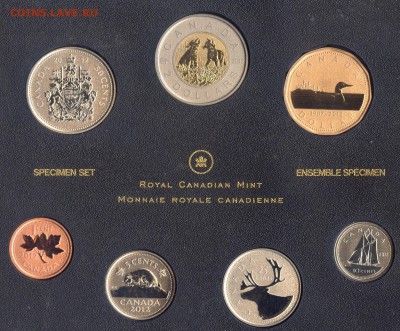 Канада. 2012г. абор монет "Волчата". Proof. До 27.06 в 22.00 - МонетыТутРФ100
