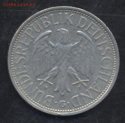 ФРГ 1 марка 1972 г.G 23.06.15 г. 22 -00 МСК. - ФРГ 72 G