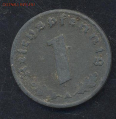 Германия (3-ий Рейх) 1 пфенниг 1942 г. А 23.06.15 г. 22 -00 - Германия 42 1