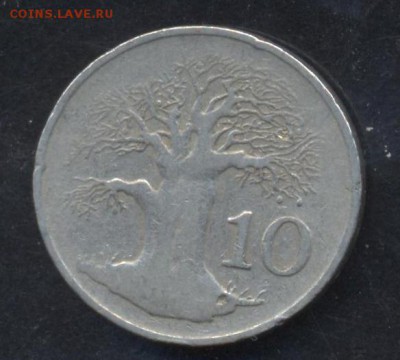Зимбабве 10 центов 1980 г.  23.06.15 г. 22 -00 МСК. - Зимбабве 10
