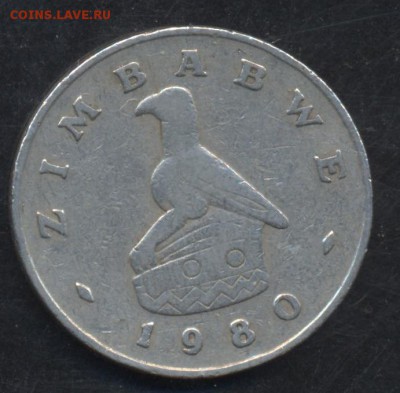 Зимбабве 50 центов 1980 г. 23.06.15 г. 22 -00 МСК. - Зимбабве 50 1