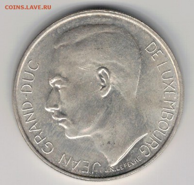 Ag ЛЮКСЕМБУРГ 100 ФРАНКОВ 1964 ДО 25.06 В 22.00 (Б245) - 5-люк