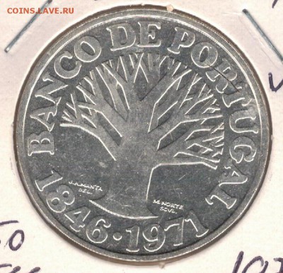 Ag ПОРТУГАЛИЯ 50 ЭСКУДО 1971 БАНК 25.06.15 В 22.00МСК (Б165) - 5-пор-э50-71