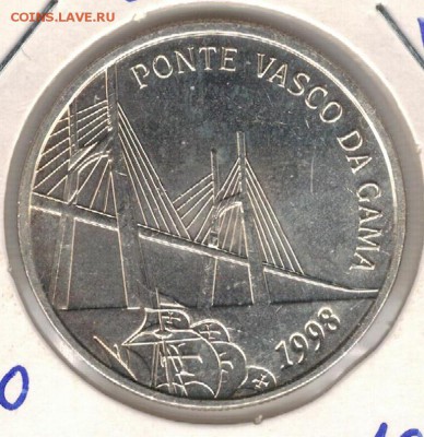 Ag ПОРТУГАЛИЯ 500 ЭСКУДО 1998 МОСТ 25.06.15 В 22.00 (Б211) - 5-пор-э500-1998
