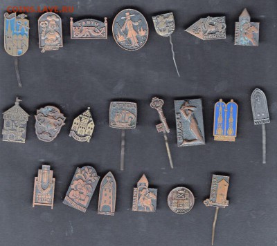 Значки СССР 21шт на "тяжелом металле" - 1