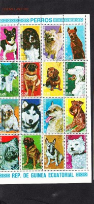 марки Гвинея Экв собаки - 10