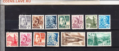 марки Германия Баден 1947 - 11