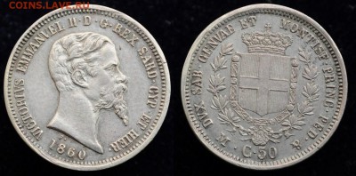 Несколько иностранных монет на предпродажную оценку - 50сентаво1860_1